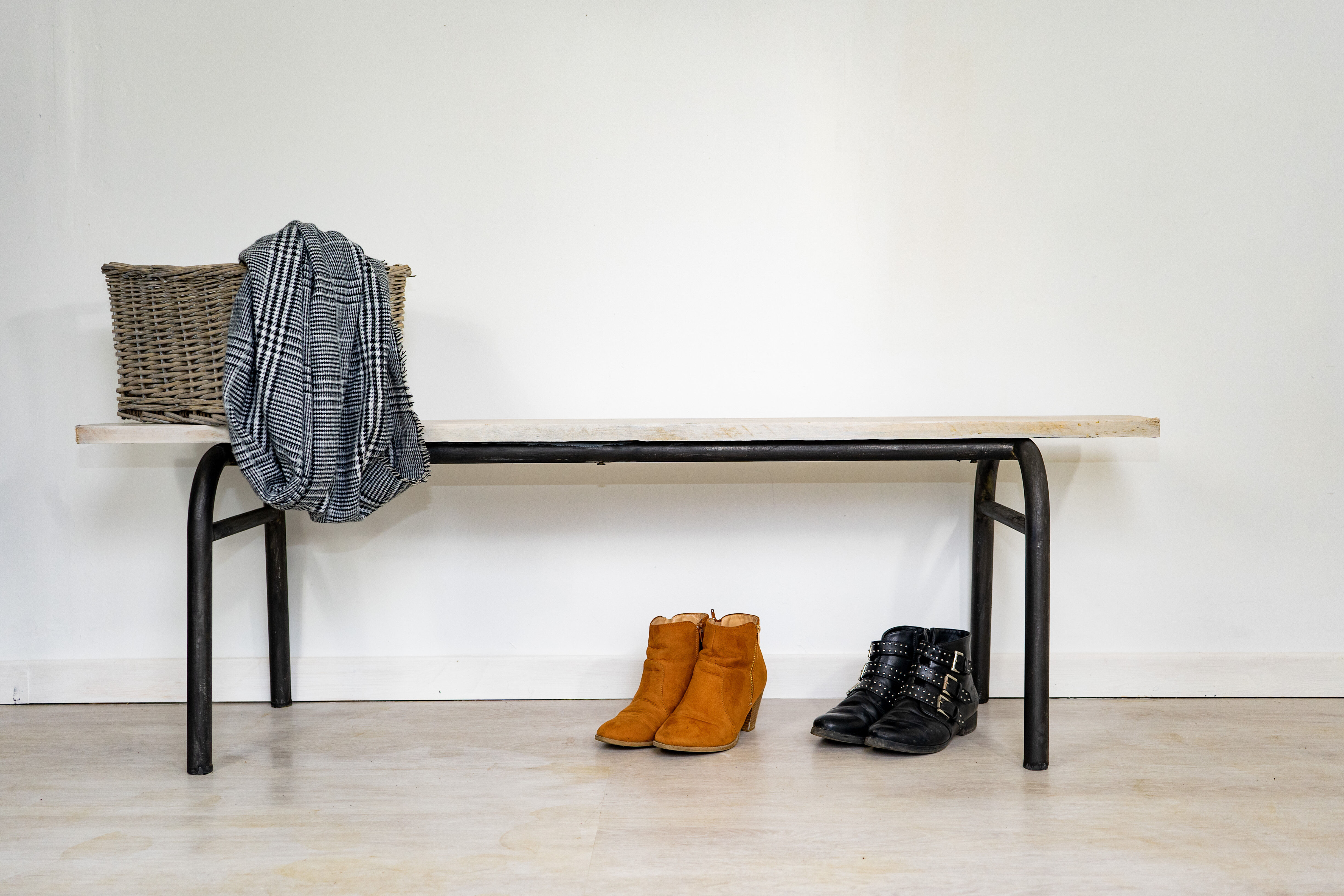 School bench for entry