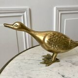 Brass animal large duck 1950s