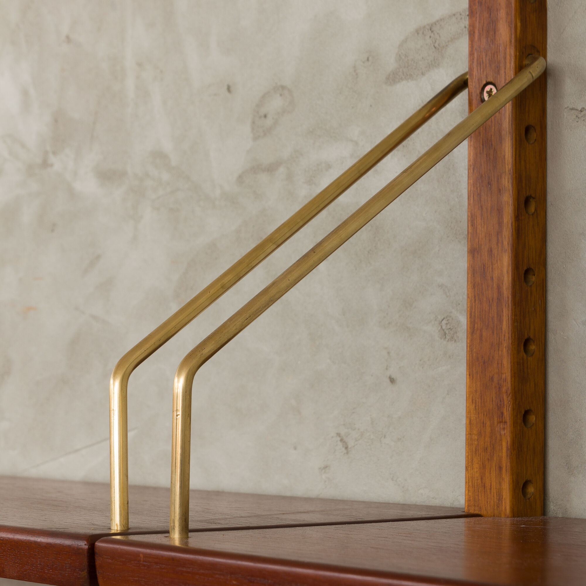 Hansen and Guldborg teak wall unit with a desk