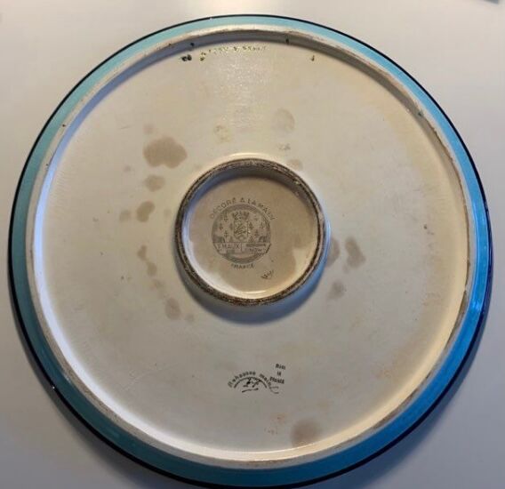 Émaux de Longwy plat rond