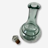 Thick glass carafe cork cork