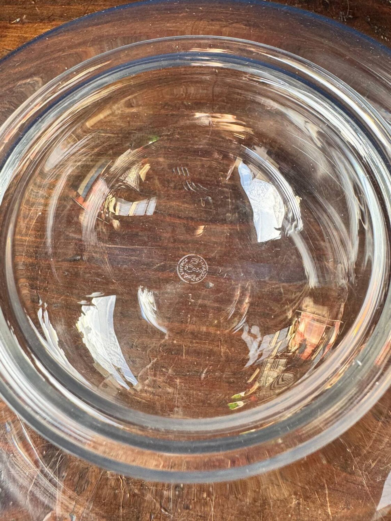 Baccarat crystal caviar bowl. 1990s.