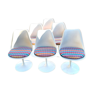 6 chaises Tulip d'Eero Saarinen