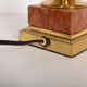 Mid-Century Hollywood Regency Orange Velvet Table Lamp, France, 1960s