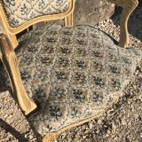 Paire de fauteuils cabriolets de style Louis XV