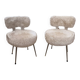 Paire de fauteuil 70’s fourrure