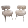 Paire de fauteuil 70’s fourrure