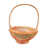 Retro egg wicker basket