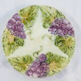 Slurry plate with grape decoration nº2