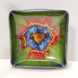 Black and Green Ceramic Vide Poche by Giovanni Poggi for San Giorgio