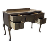 English Chippendale oak desk from the 1930s