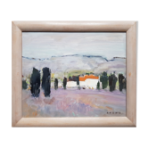 Peinture de Nagao Usui "Paysage de Provence"