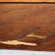 Walnut rocaille bed from the early 20th century.