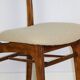Chaises vintage Hałas beige bouclé - lot de 3