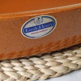 Oval terracotta dish