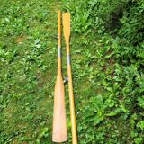 Pair of wooden oars