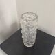 Clear decorative Vase sculpture with spikes, glass vase