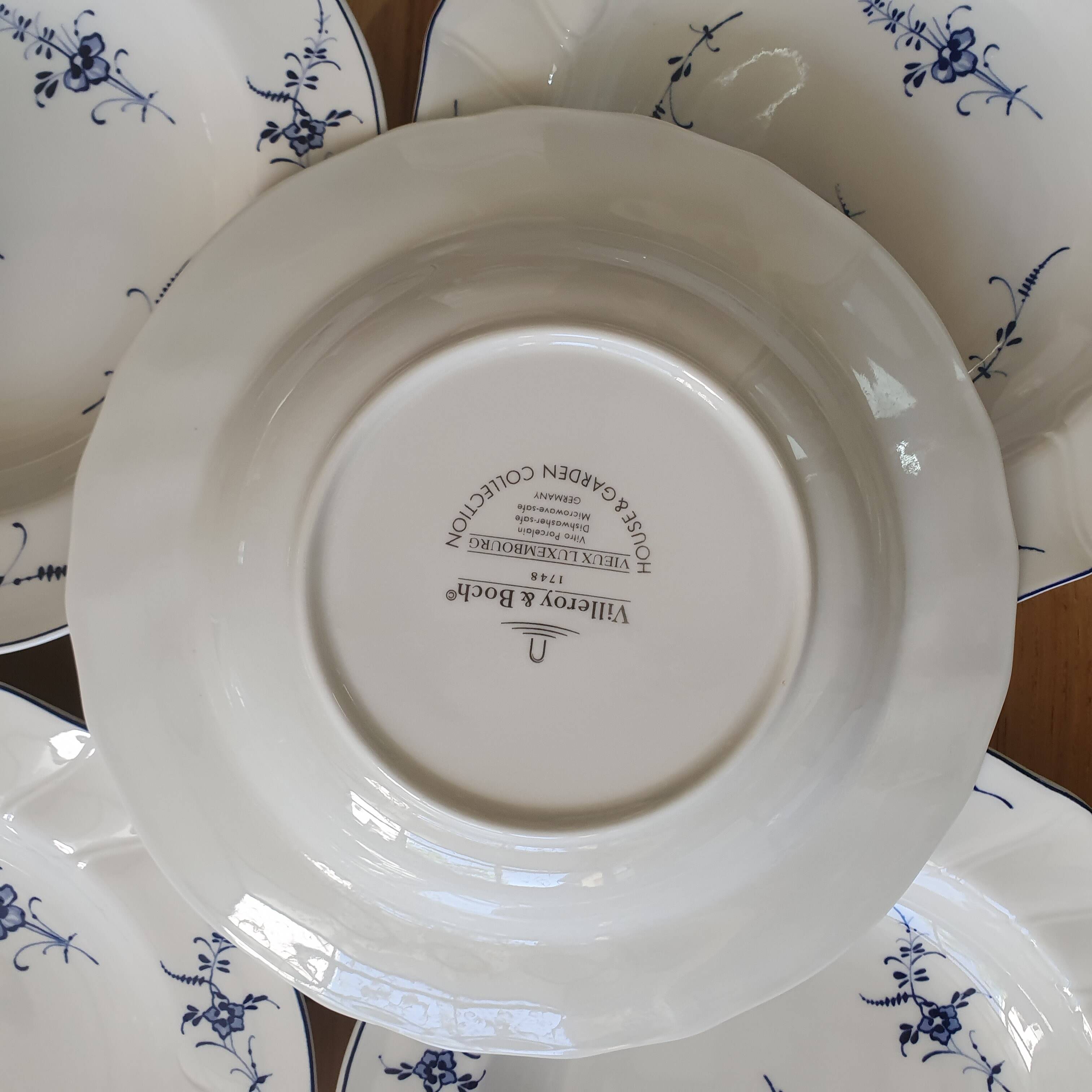 8 deep plates Villeroy and Boch Vieux Luxembourg