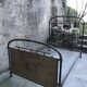 Napoleon III bed in iron, brass and wood BVA Lyon