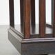Large Antique English Oak Book Carousel on Original Wheels