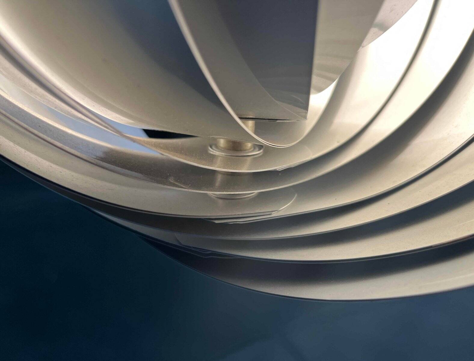 Mid-century modern moon pendant lamp from East Germany by Verner Panton for Erjoka, 1960s.