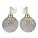 Pair of vintage wall lights in cut glass