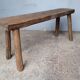 Bench 100 cm old solid wood with patina