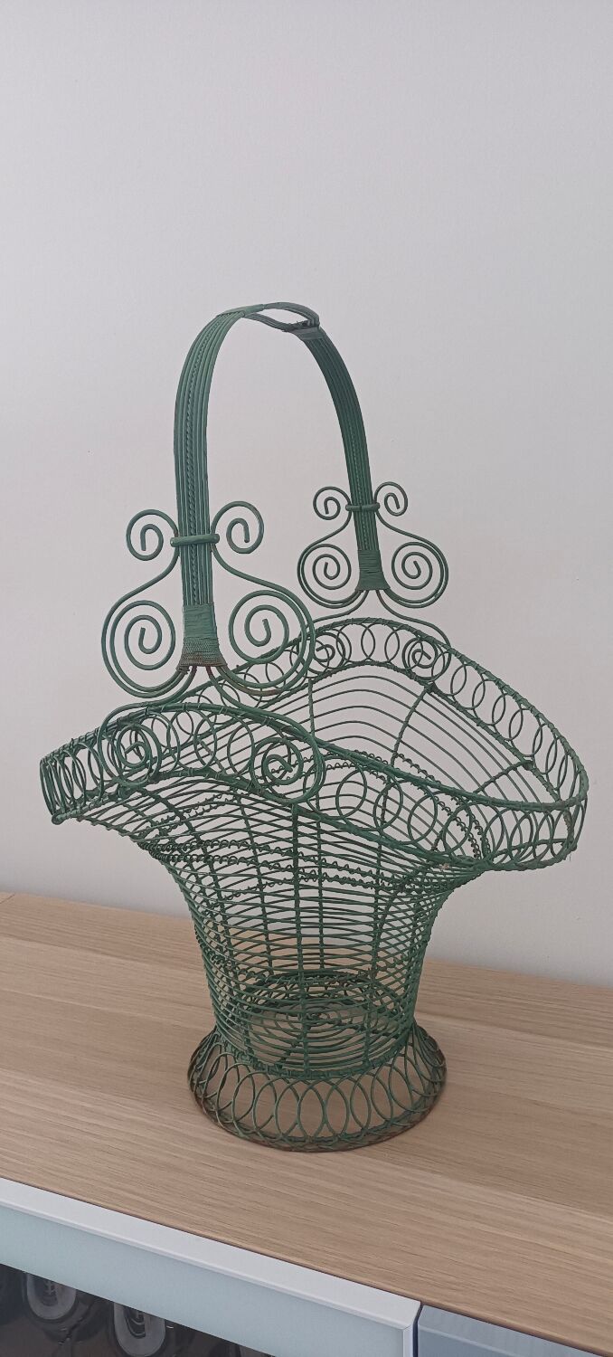 Wrought iron basket