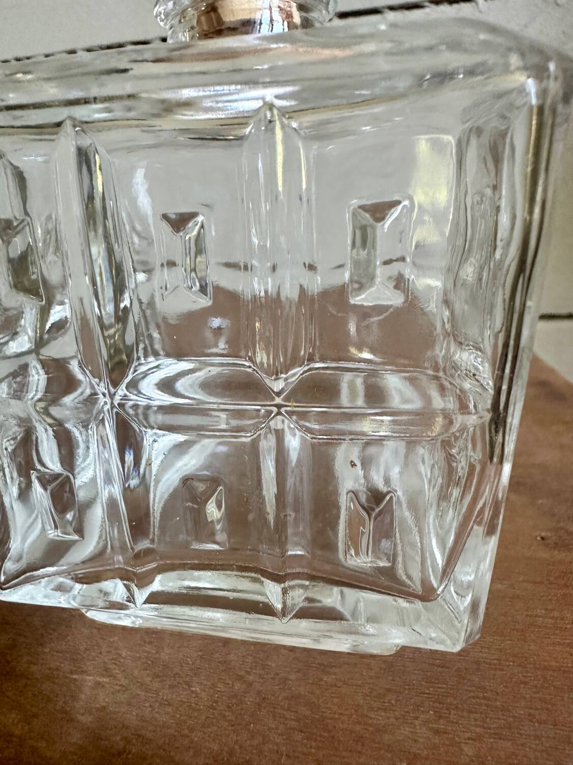 Old glass and cork bottle