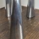 Polished aluminium candle holders, Ehlen Johansson