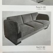 Newly Upholstered Art Deco Sofa / Folding Bed by Halabala, 1930s