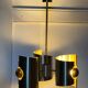 Lustre/suspension space age vintage 1970 alu brosse doree