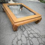 Large coffee table called Opium 1980 in teak