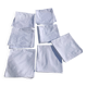 7 serviettes en coton damassé blanches, Christian Lacroix, vintage