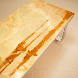 Onyx coffee table 70's marble