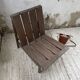 Modernist oak armchair