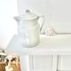 Pitcher covered porcelain Grigny XIXth stamped P.Precious