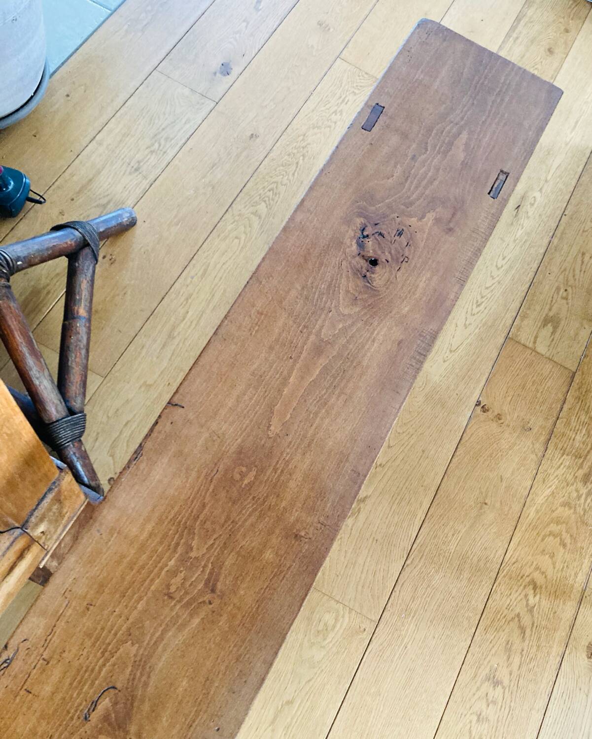 Large 19th century church bench