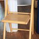 Chaise cannée pliante Habitat années 80
