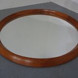 Large teak mirror by Bernhard Pedersen for Viby J. Møbelfabrik, Denmark, 1960s.