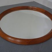 Large teak mirror by Bernhard Pedersen for Viby J. Møbelfabrik, Denmark, 1960s.