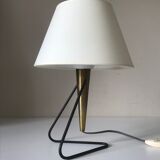 Lampe métal et laiton design 1960