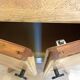 Vintage 1950s Nightstand – Compass Legs & Fluted Front