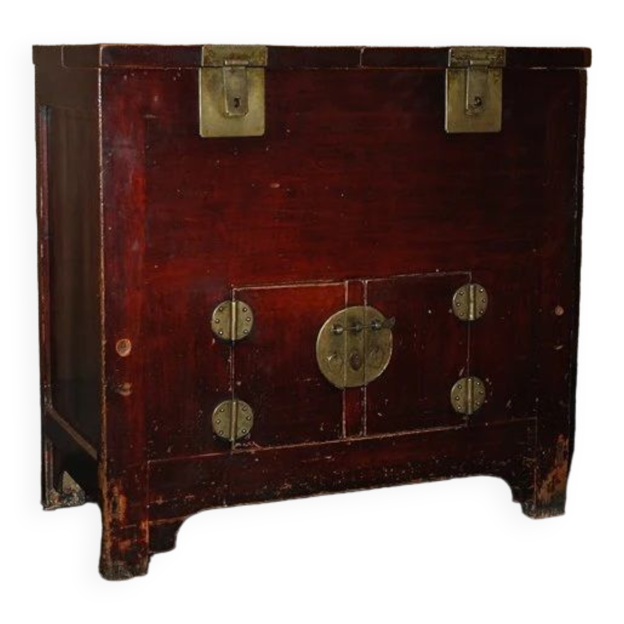 Chinese antique sideboard with 2 doors, 2 compartments.