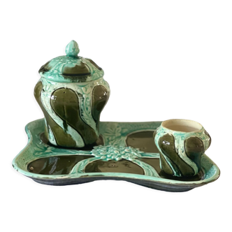 Earthenware tray and pots 1912