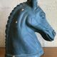 Tête de cheval en plâtre ancienne