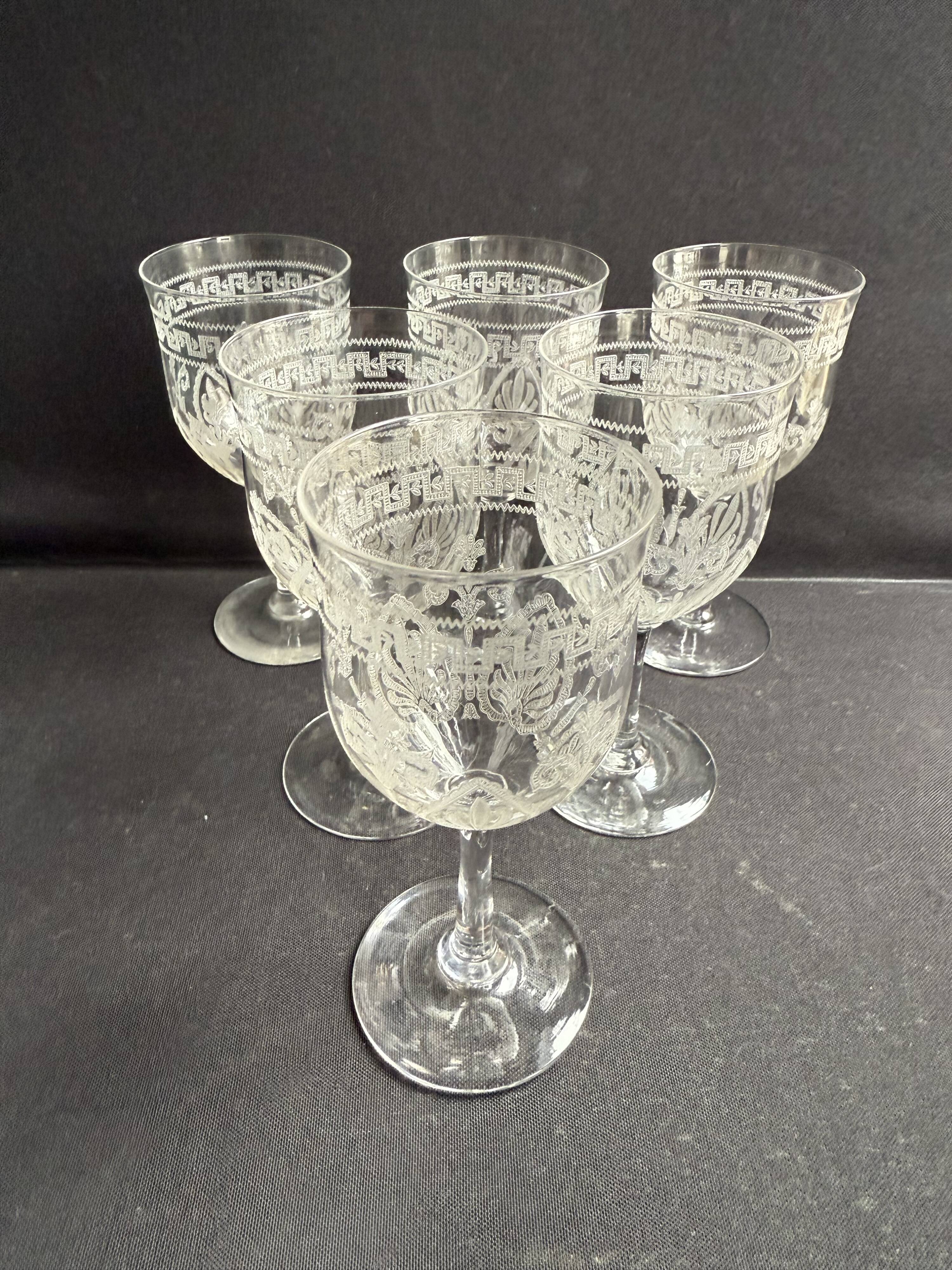 6 Wine glasses – Saint Louis Pasteur service