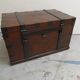 Antique wooden travel  chest