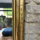 Louis-Philippe pearl mirror 82/61cm gilded with gold leaf, mercury glass, fireplace overmantel.