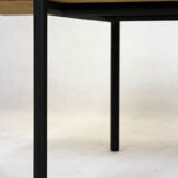 Oak coffee table with a glass top from Onv olomouc, 1970s